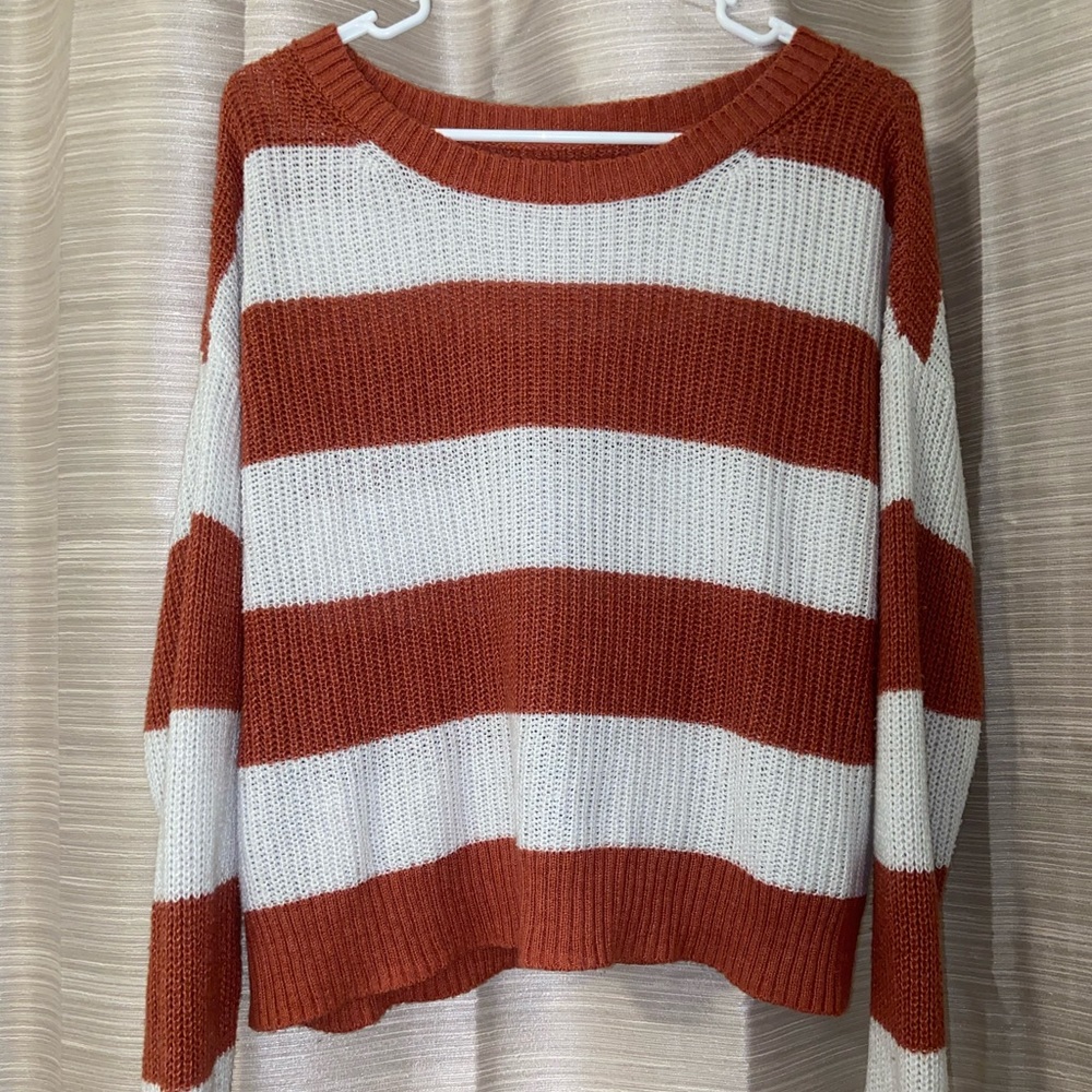 Striped Crop Top Sweater